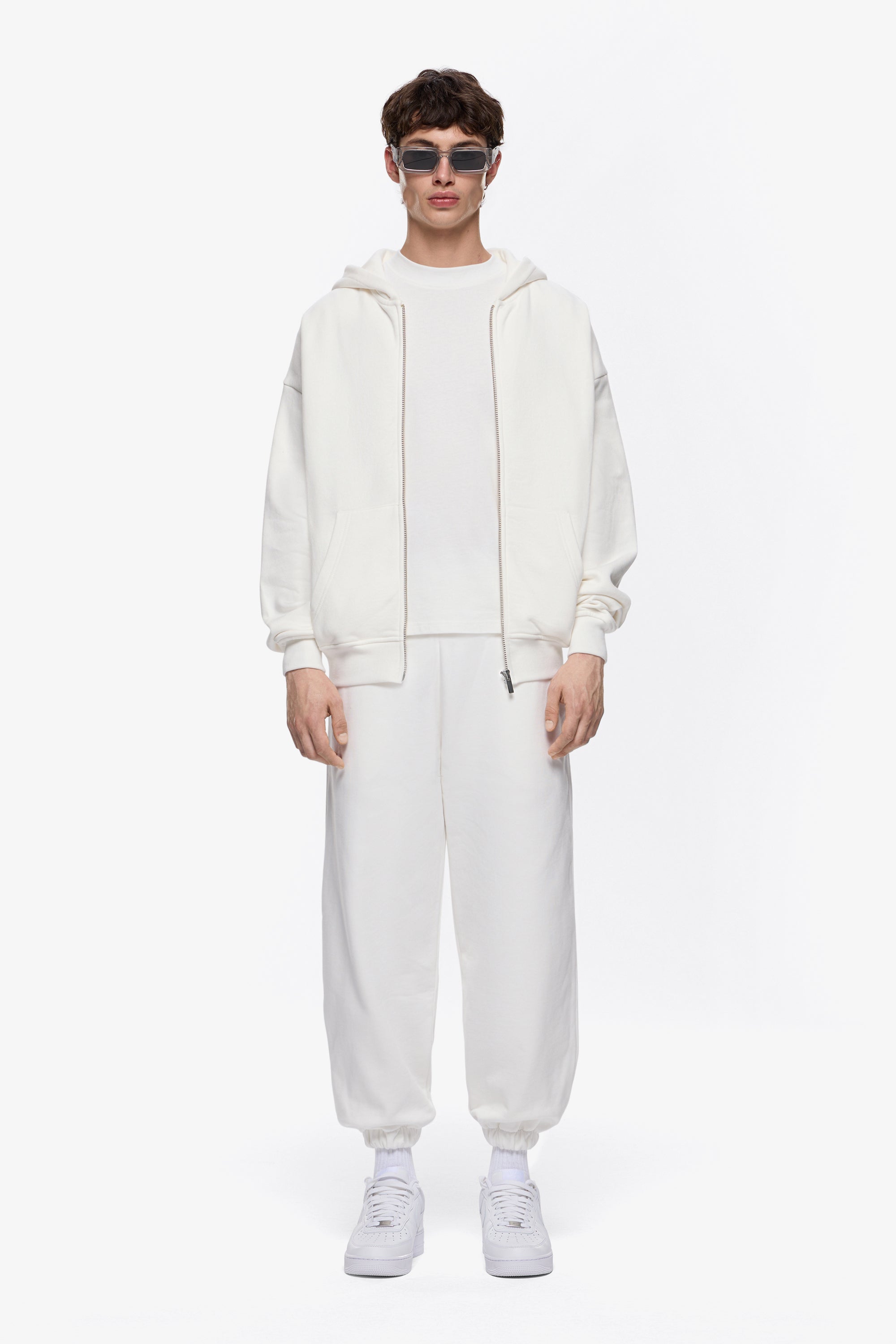 Heavy Blank Zip Hoodie