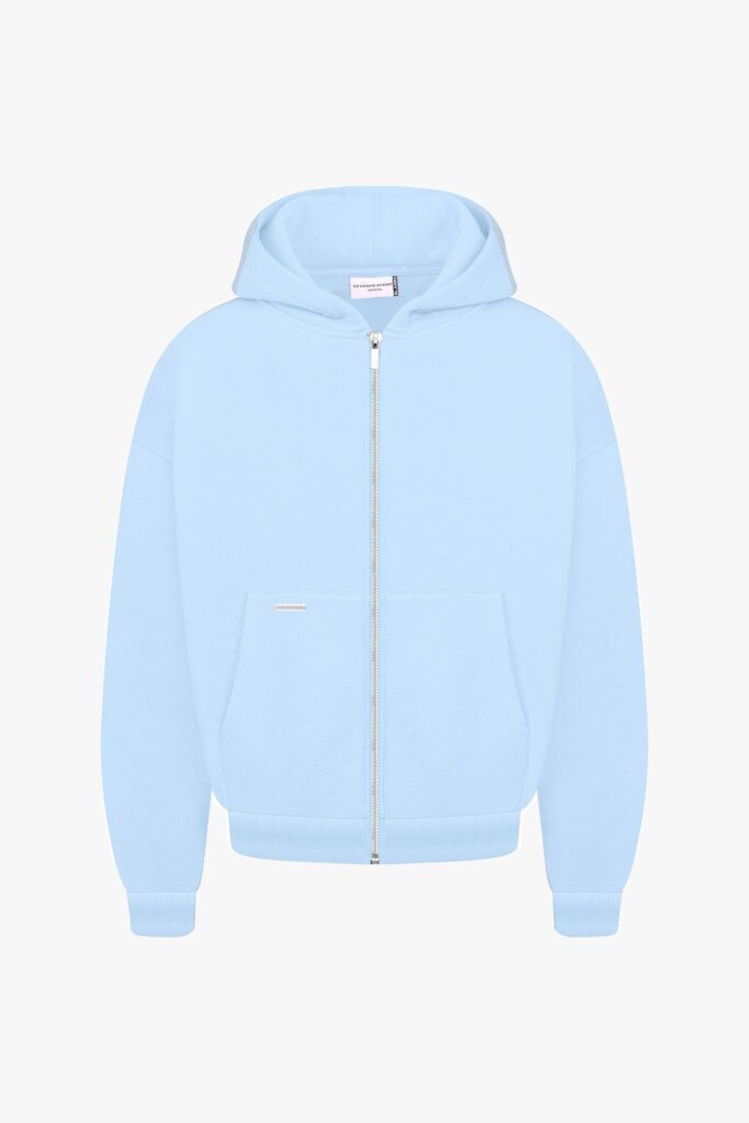 Heavy Blank Zip Hoodie