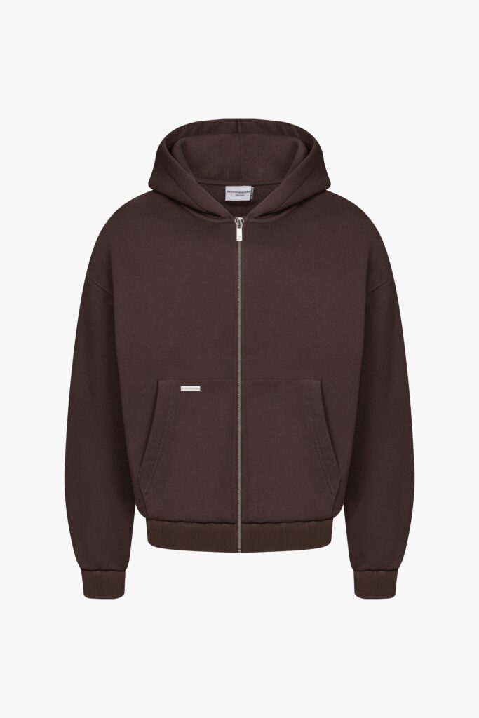 Heavy Blank Zip Hoodie