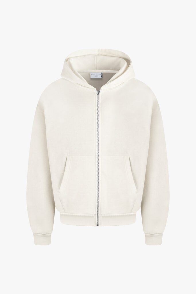 Heavy Blank Zip Hoodie