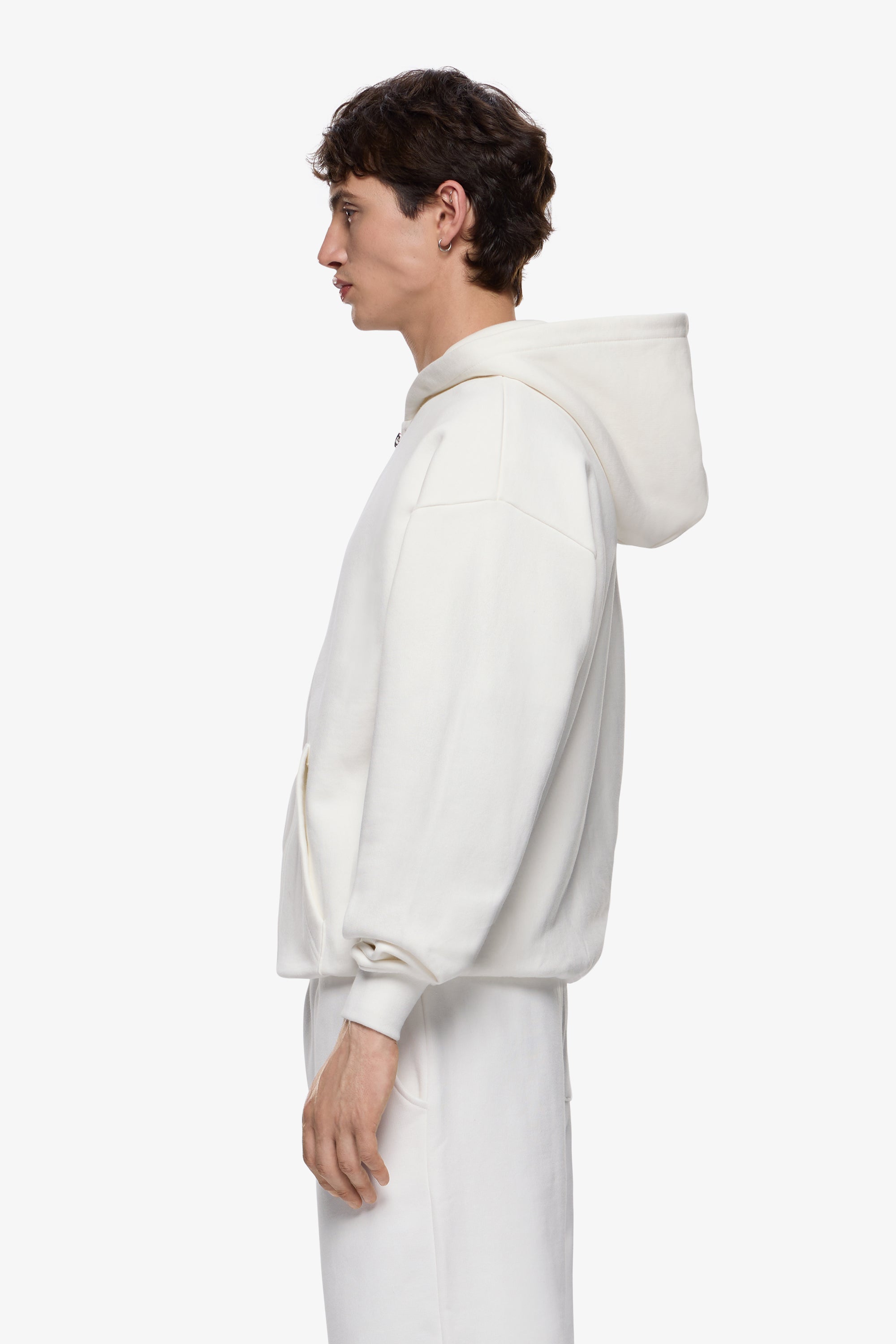 Heavy Blank Zip Hoodie