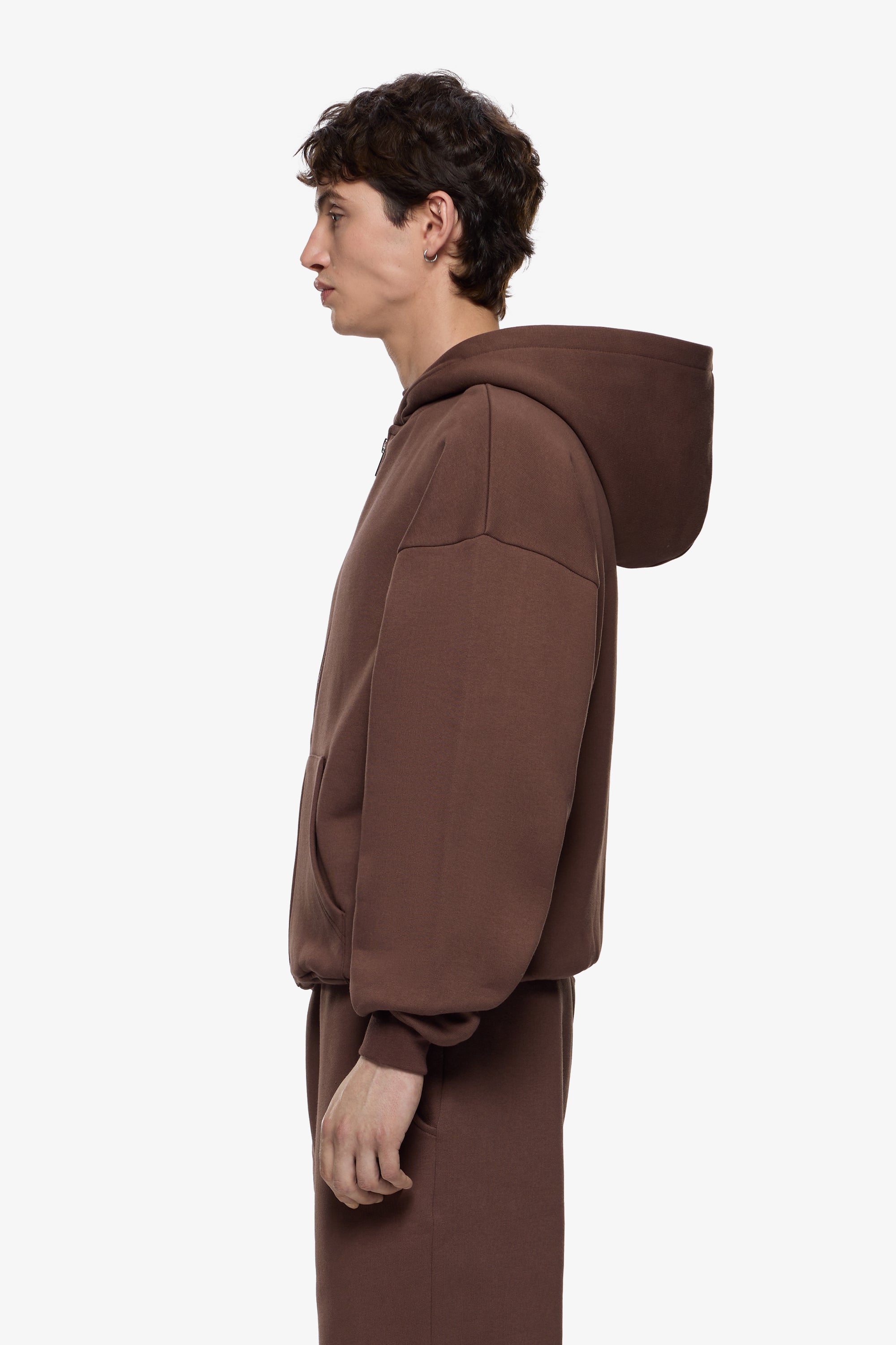Heavy Blank Zip Hoodie