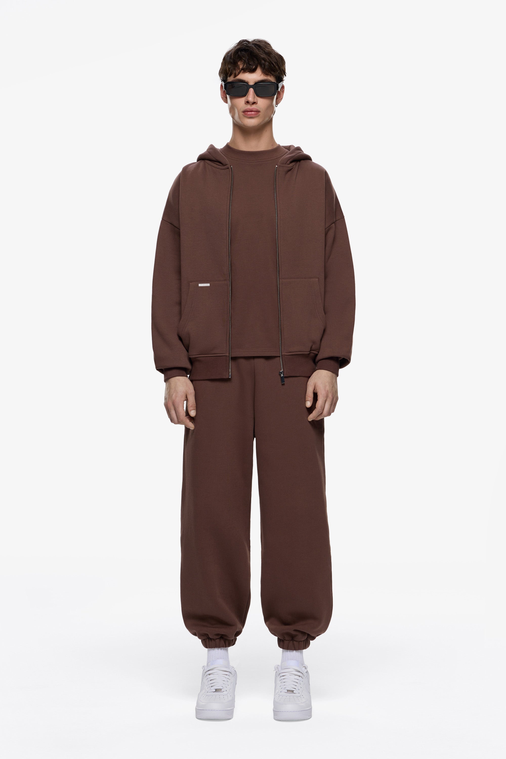 Heavy Blank Zip Hoodie
