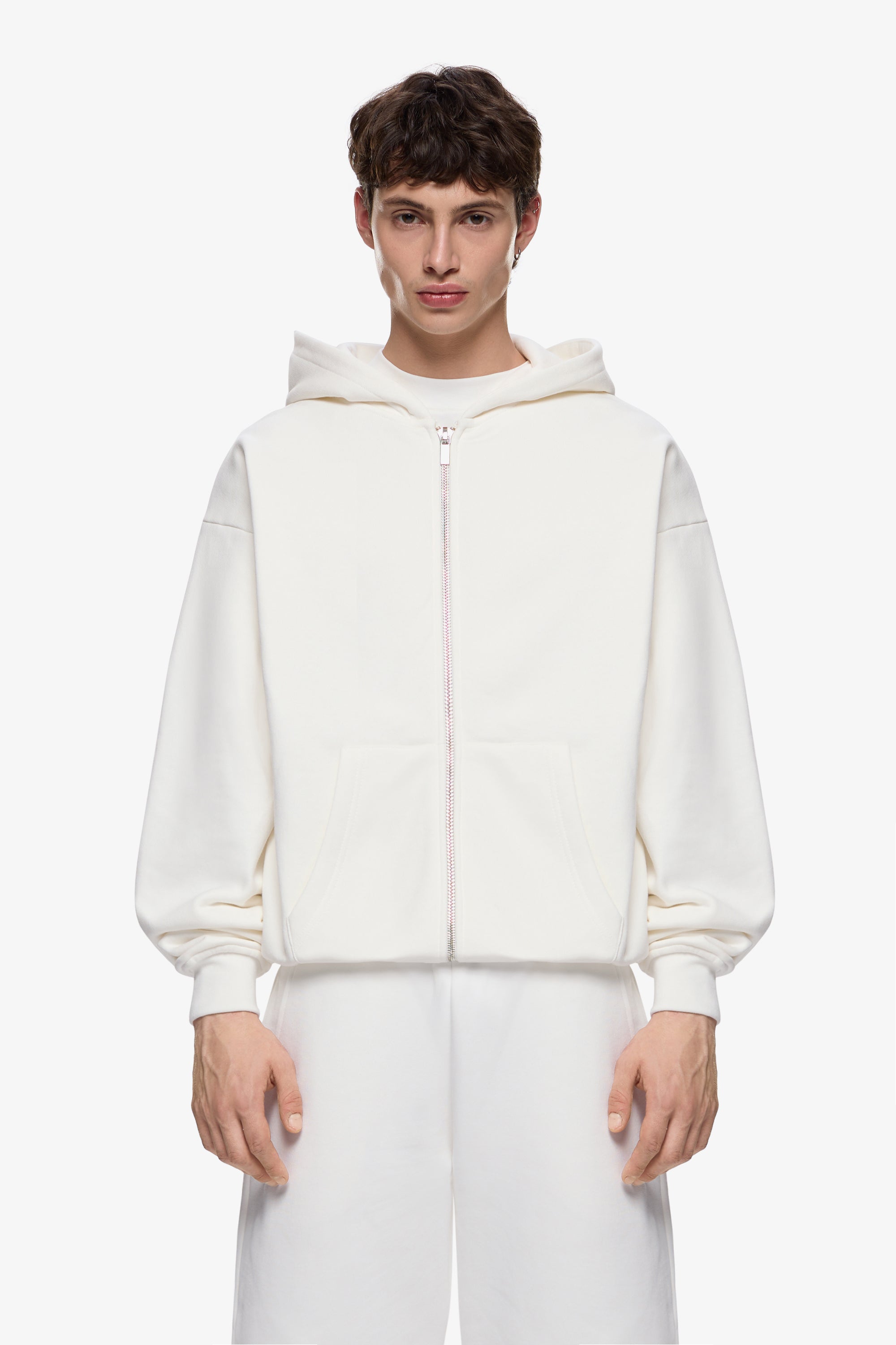 Heavy Blank Zip Hoodie